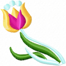 Flowers Embroidery Design 3